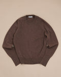 Tobacco Lambswool Standard Crewneck by Rubato