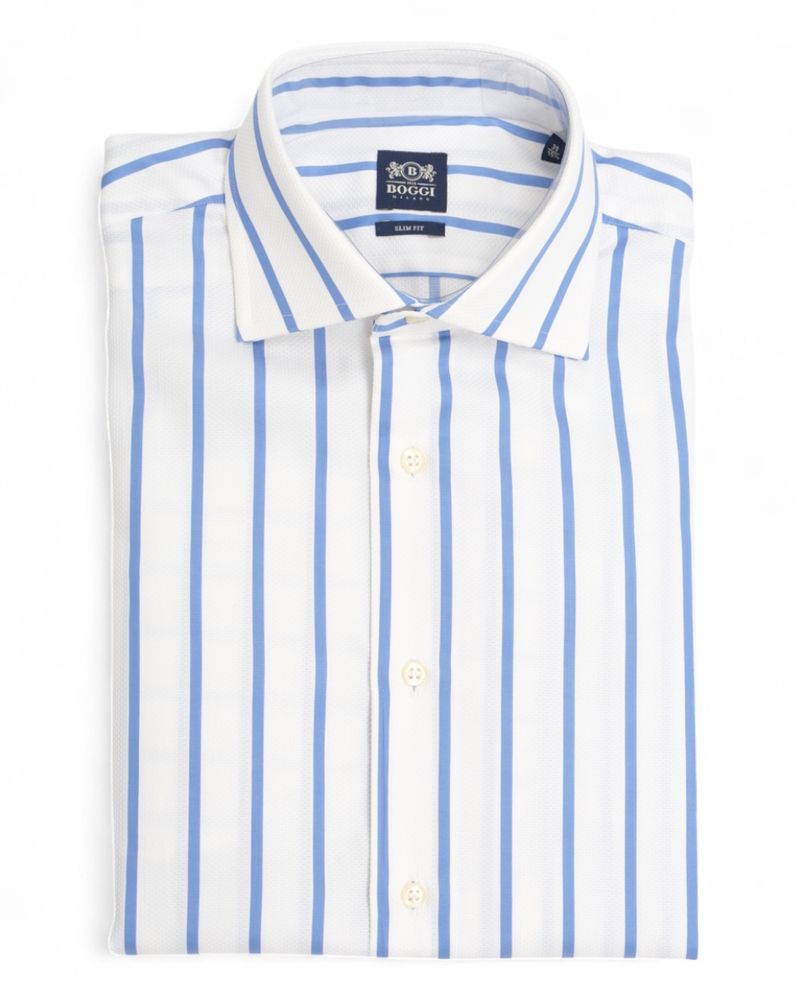 White/Blue Striped Shirt