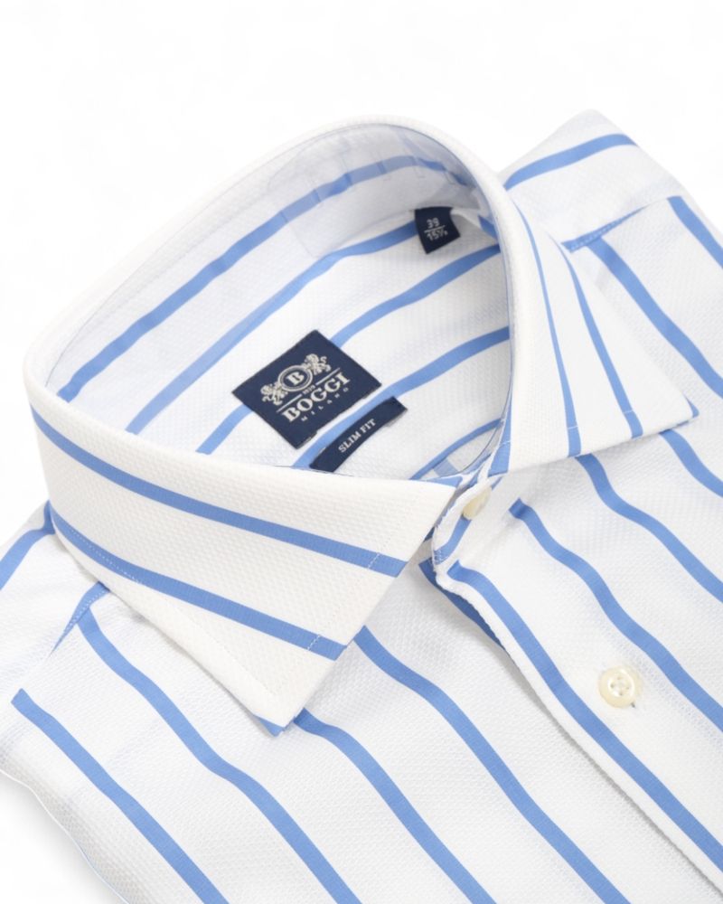 White/Blue Striped Shirt