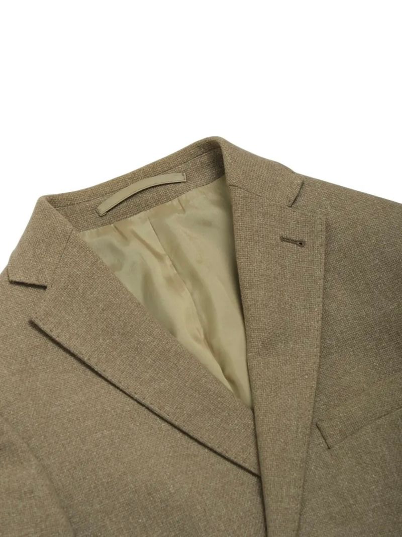 Beige Virgin Wool Sports Jacket