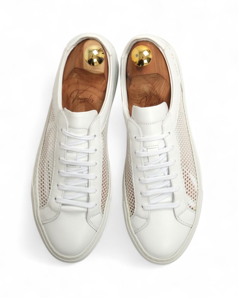 White Leather Achilles Summer Sneakers