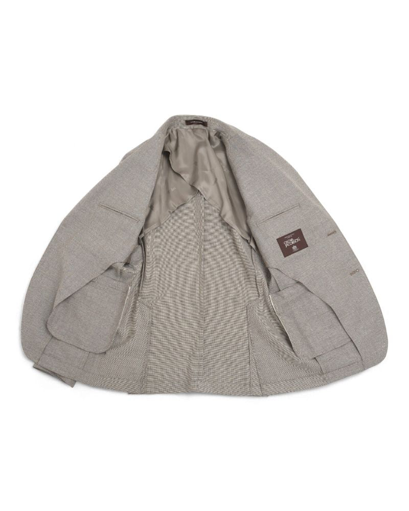 Light Taupe Pinpoint Sports Jacket
