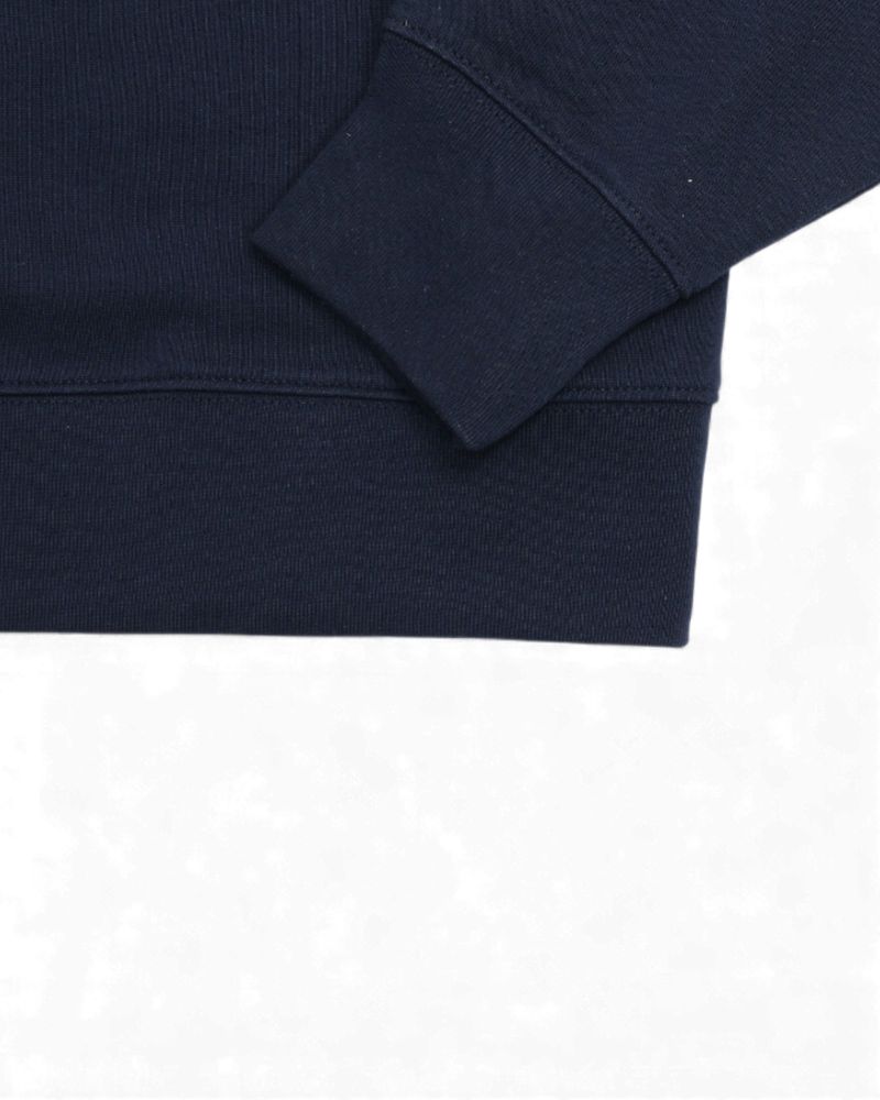 Navy Cotton Jersey Sweatshirt