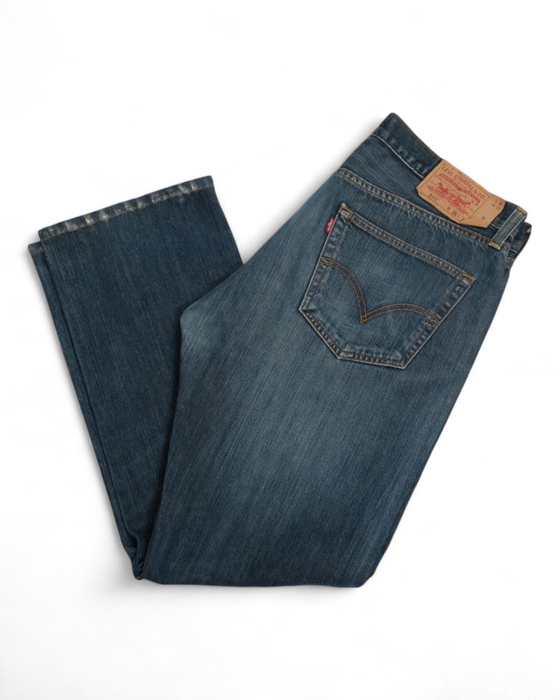 Blue High Rise 501 Jeans