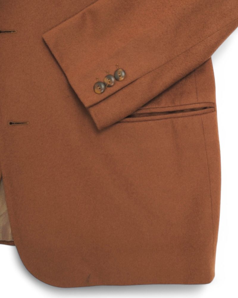 Camel Cashmere/Wool Blend Sports Jacket