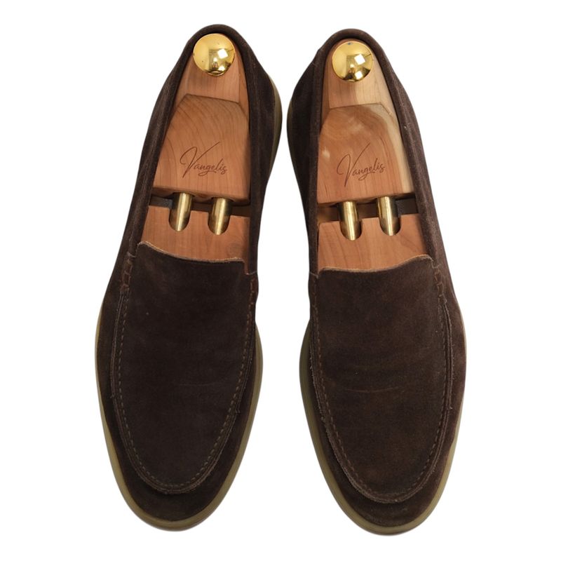 Chocolate Unlined Boat Loafer