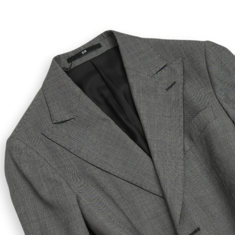 Grey Birdseye Wool Suit