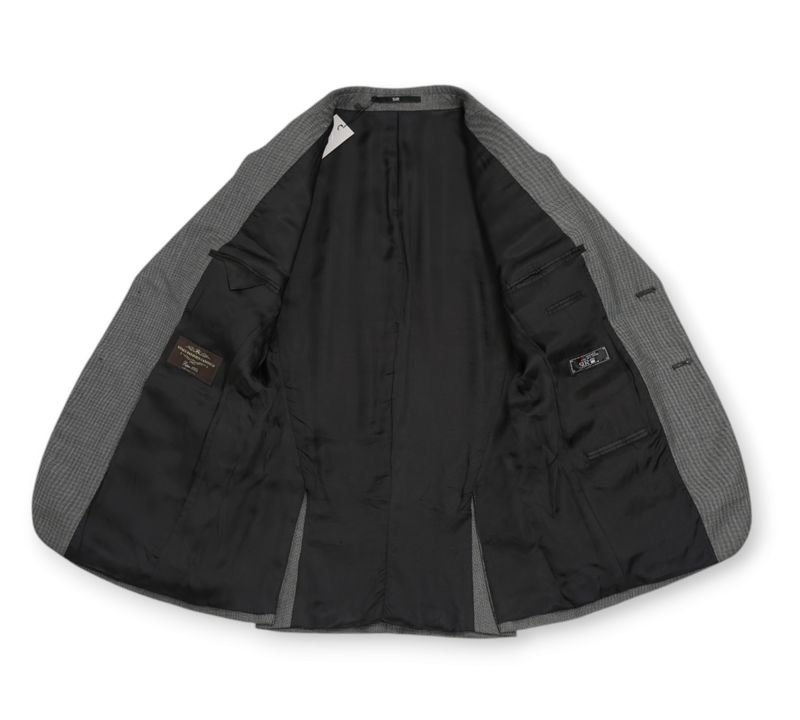 Grey Birdseye Wool Suit