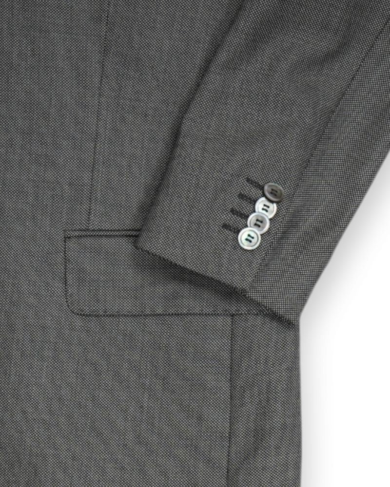 Grey Birdseye Wool Suit