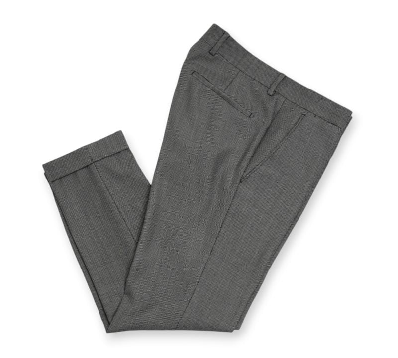 Grey Birdseye Wool Suit