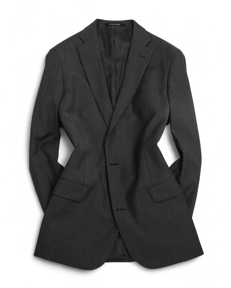 Dark Grey Birdseye Reda Wool Suit