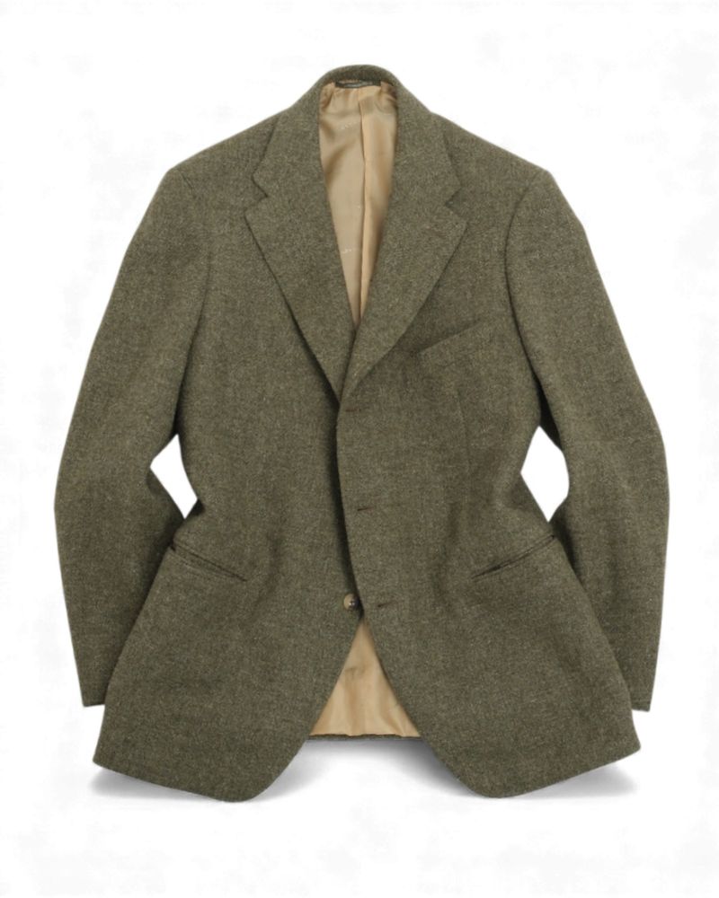 Dark Green Harris Tweed Sports Jacket