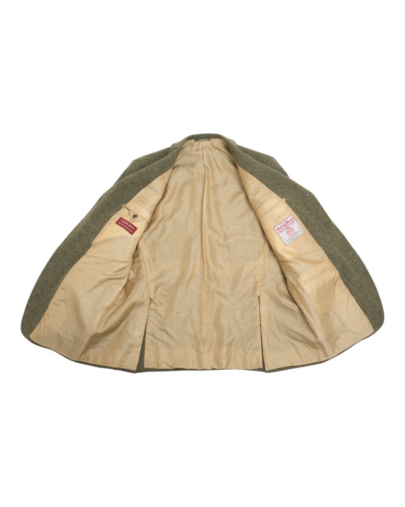 Dark Green Harris Tweed Sports Jacket