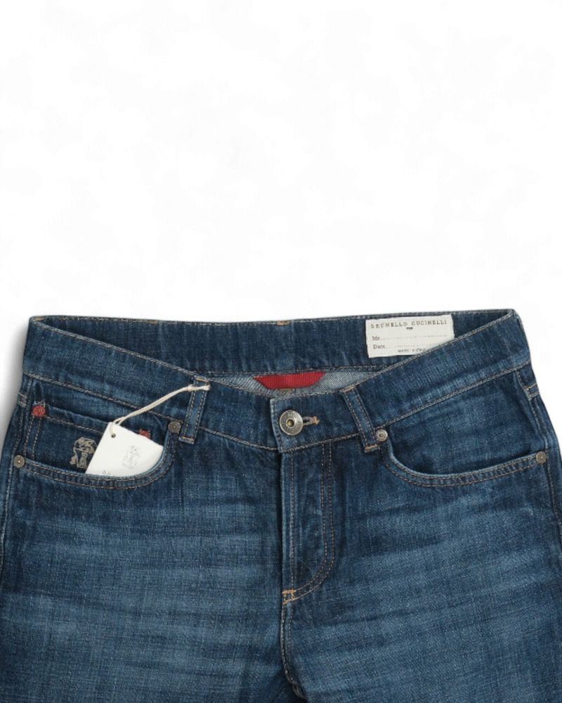 Mid Blue 5-Pocket Denim