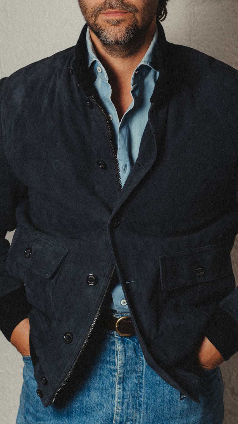 Navy Goose Padded Valstarino Jacket
