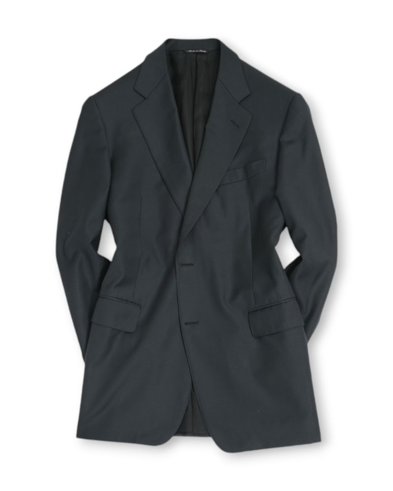Dark Charcoal Single Breasted Suit Jacket