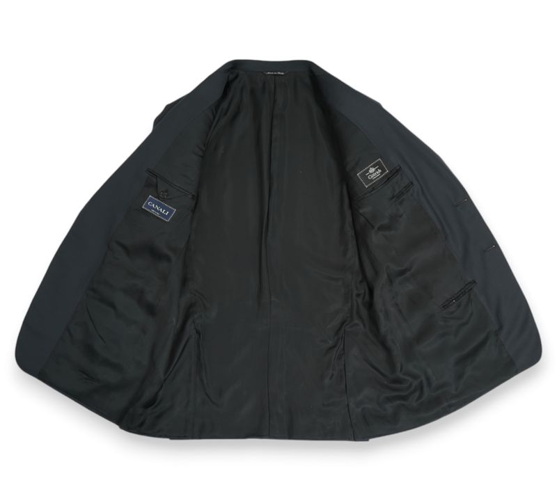 Dark Charcoal Single Breasted Suit Jacket