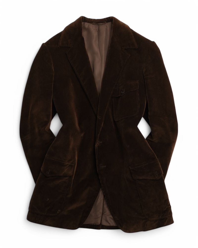 Dark Brown Corduroy Sports Jacket