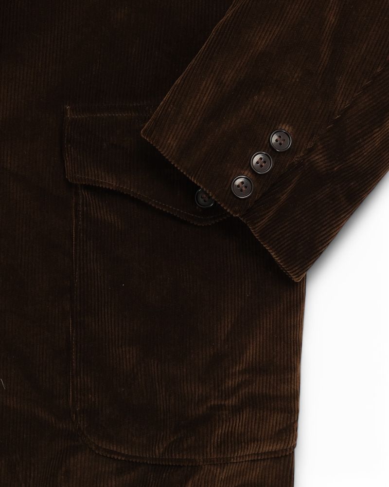 Dark Brown Corduroy Sports Jacket