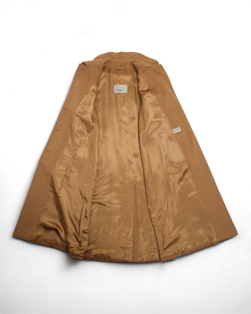 Camel Cashmere Raglan Coat