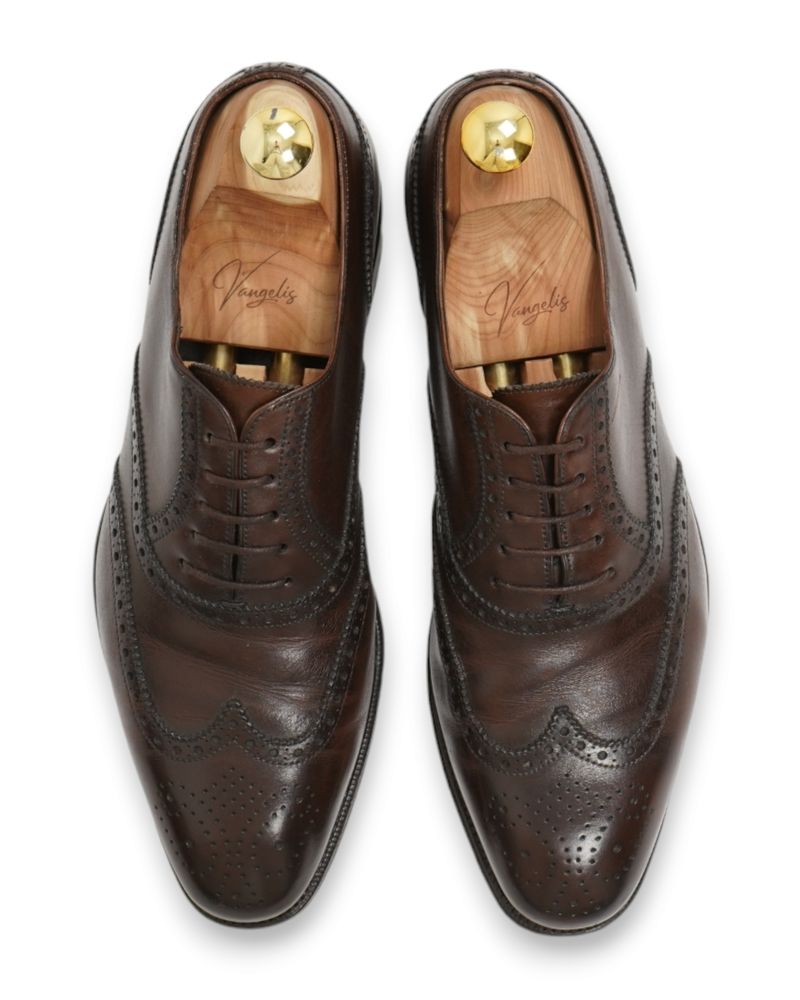 Dark Brown Wingtip Brogue Oxfords