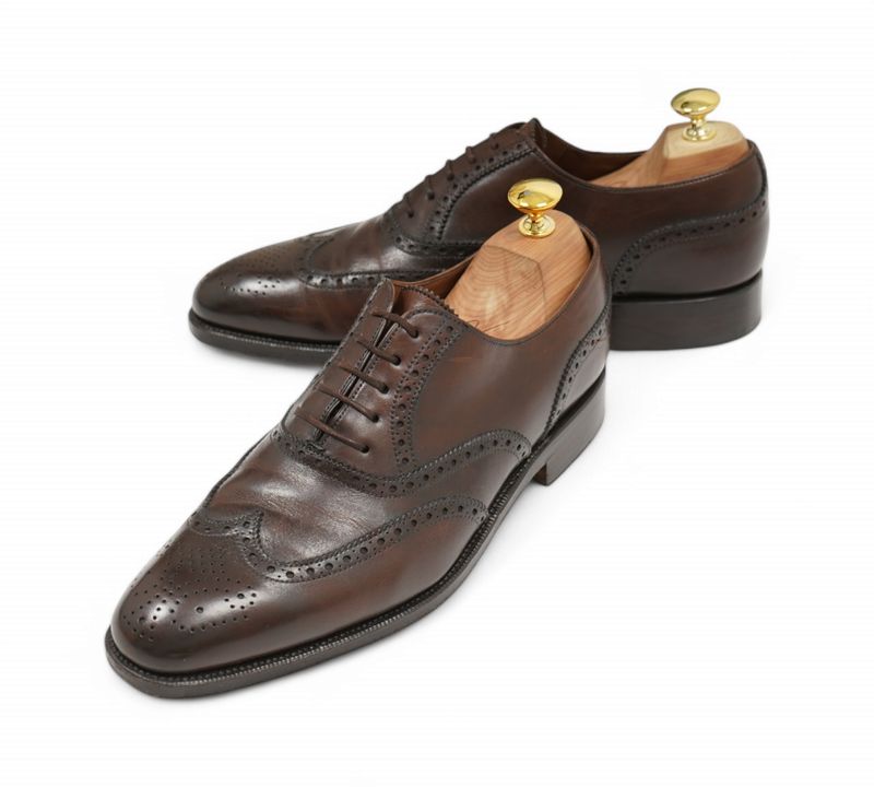 Dark Brown Wingtip Brogue Oxfords