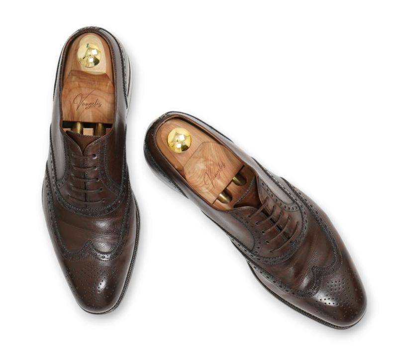 Dark Brown Wingtip Brogue Oxfords