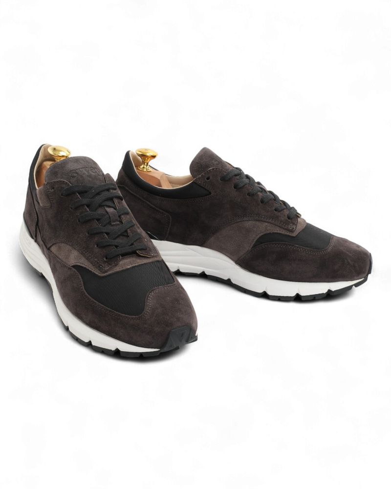 Faded Black Suede Way Running Sneakers
