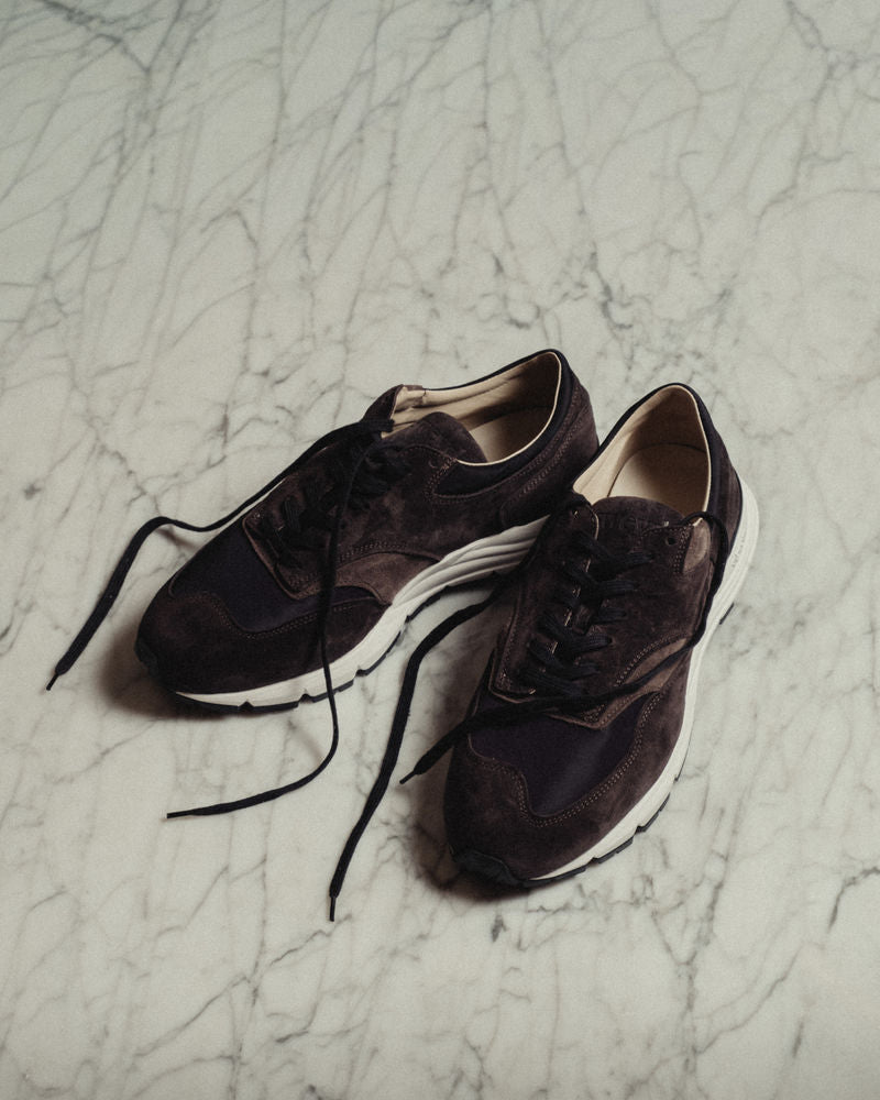 Faded Black Suede Way Running Sneakers