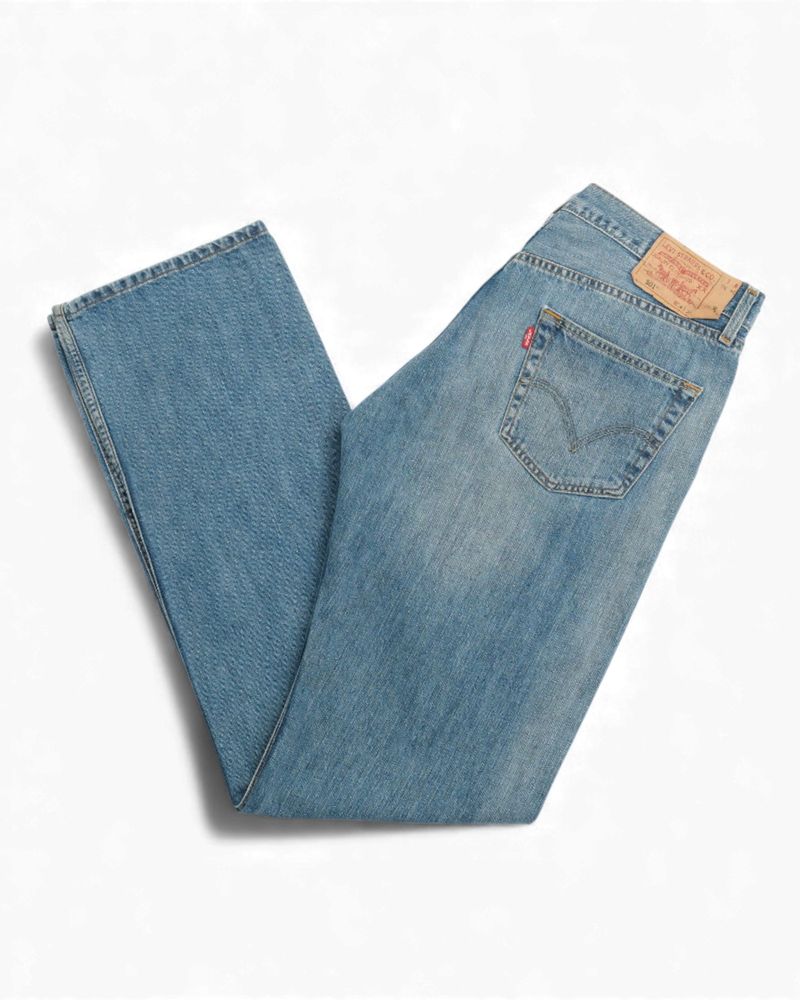 Mid Blue High-Rise 501 Jeans