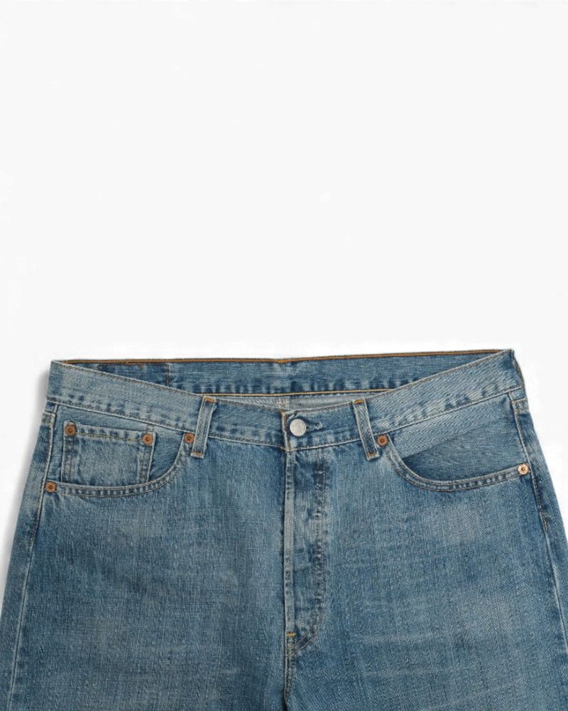 Mid Blue High-Rise 501 Jeans