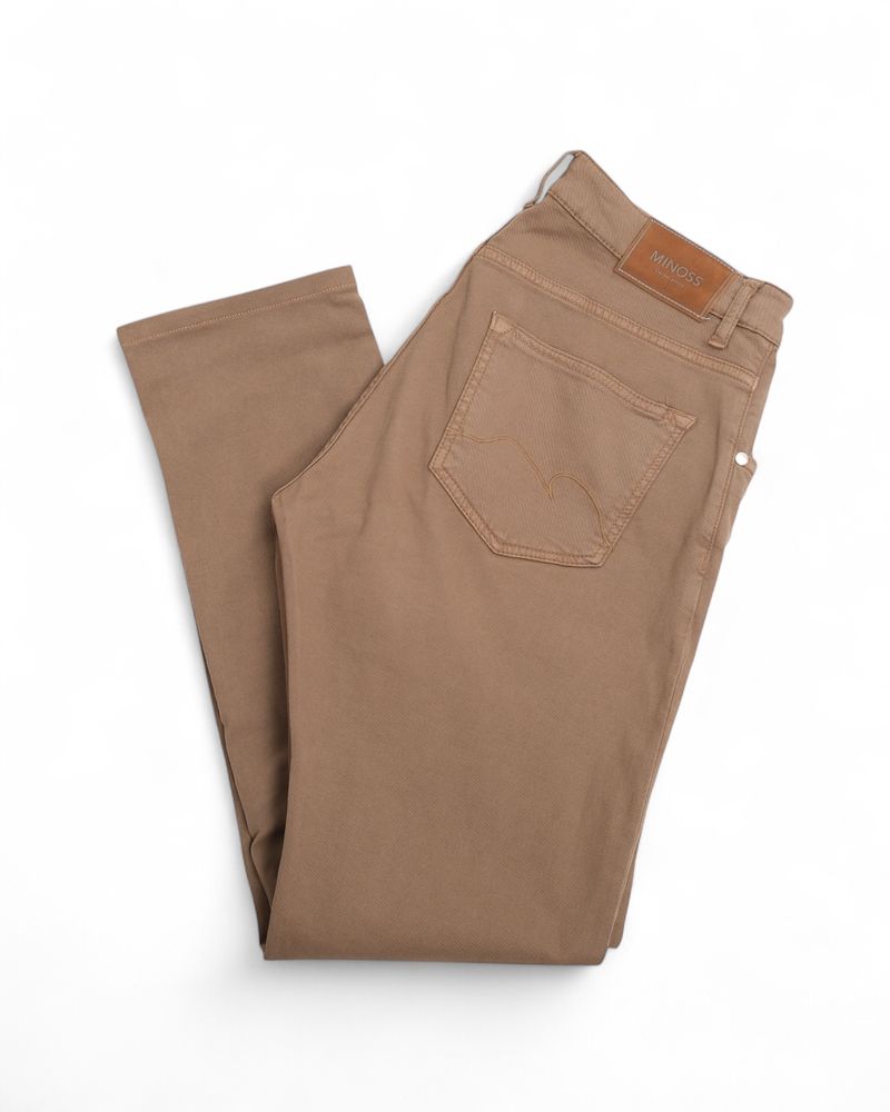 Beige 5-pocket trouser