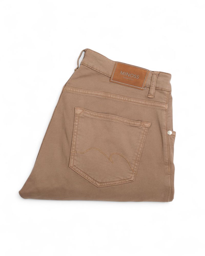 Beige 5-pocket trouser