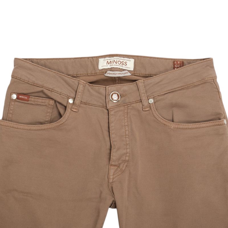 Beige 5-pocket trouser