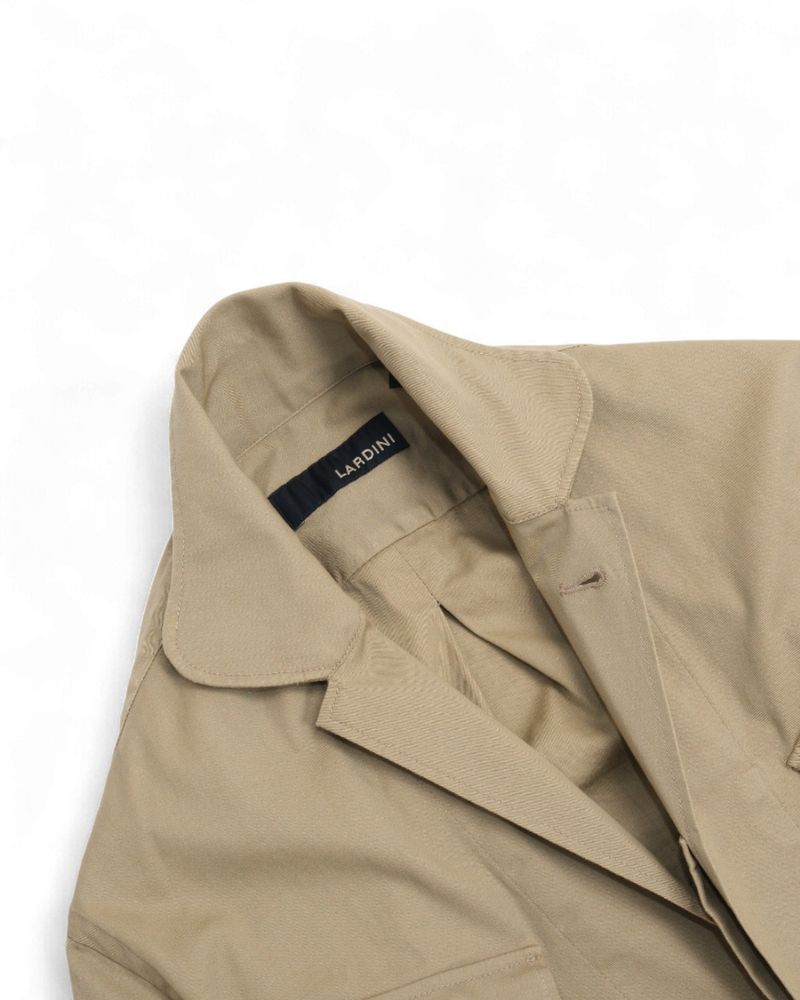 Dark Khaki Camp Collar Army Shirt