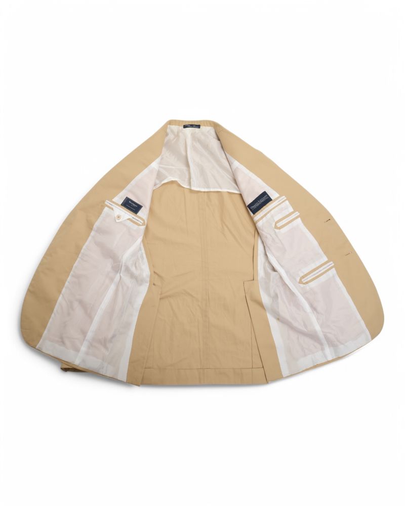 Beige Cotton Sports Jacket