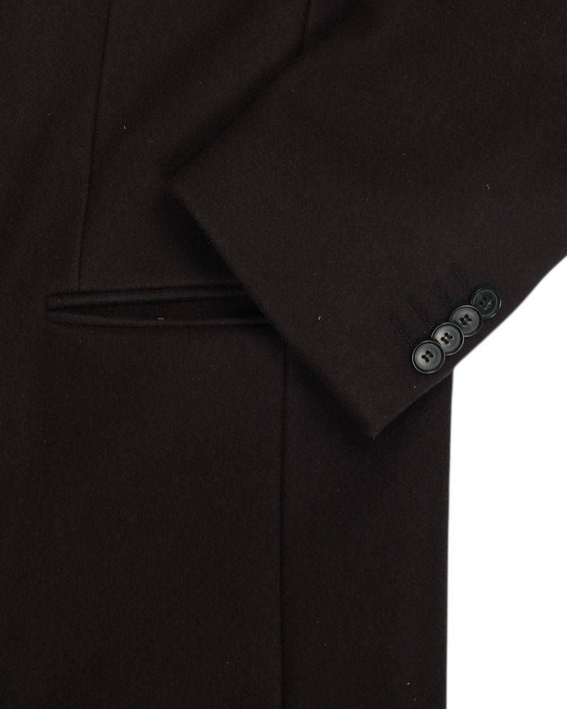 Midnight Blue Wool Overcoat