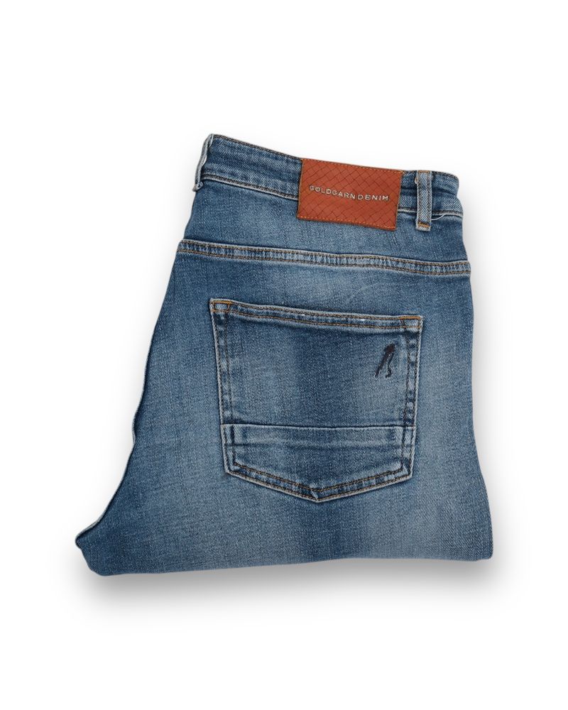 Faded Mid Wash Slim Fit Jeans