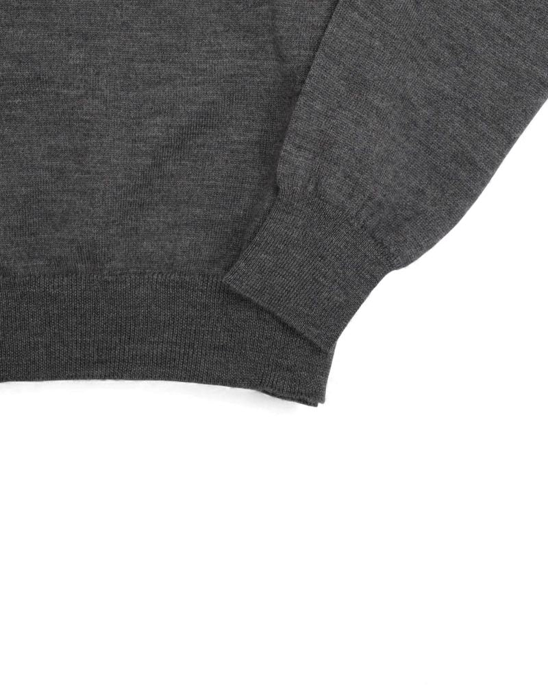 Dark Grey Extrafine Merino Rollneck