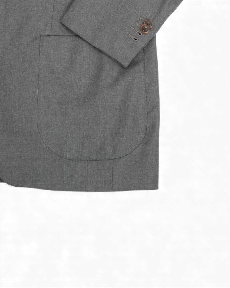 Dark Grey Wool Sports Jacket