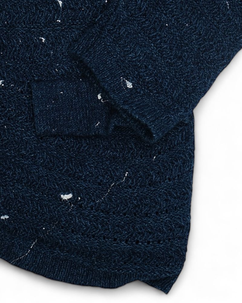 Navy Paint Splatter Cardigan