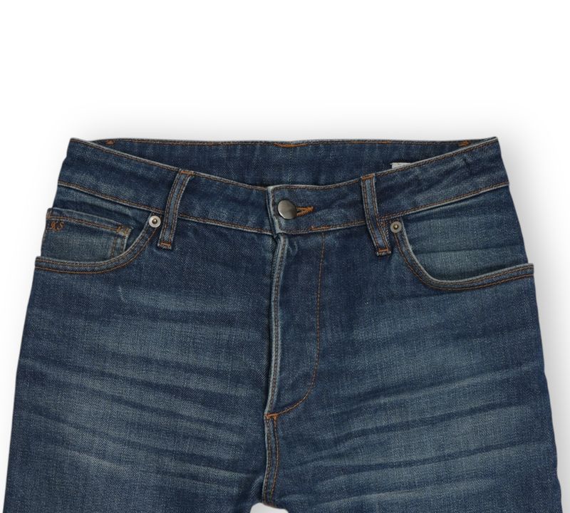 Mid Wash Candiani Denim Jeans