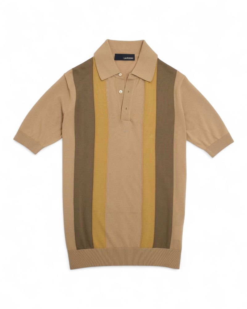 Beige Knitted Polo