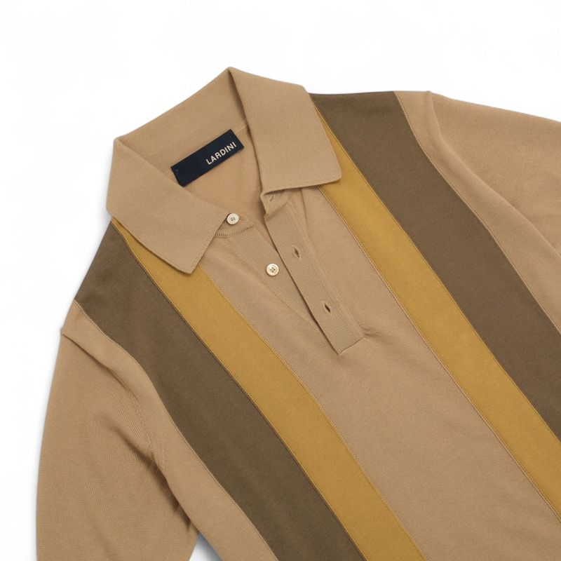Beige Knitted Polo