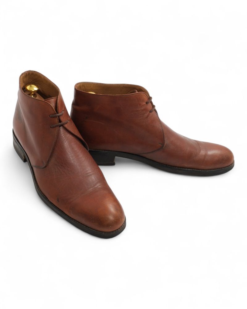 Brown Leather Chukka Boots