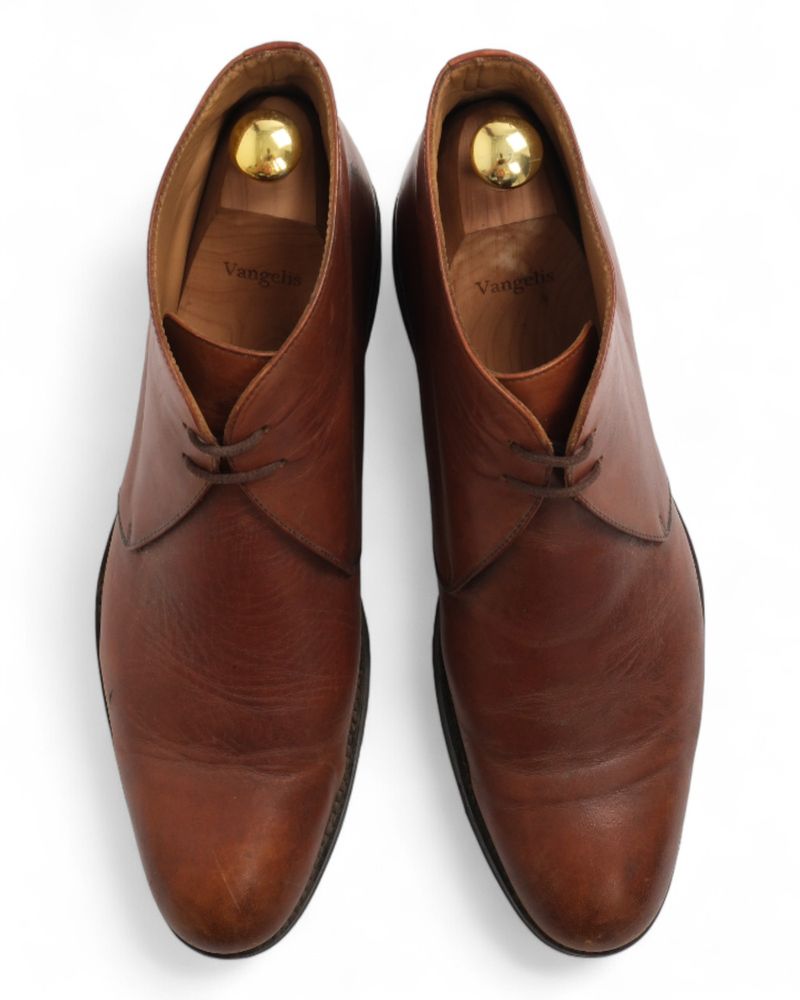Brown Leather Chukka Boots