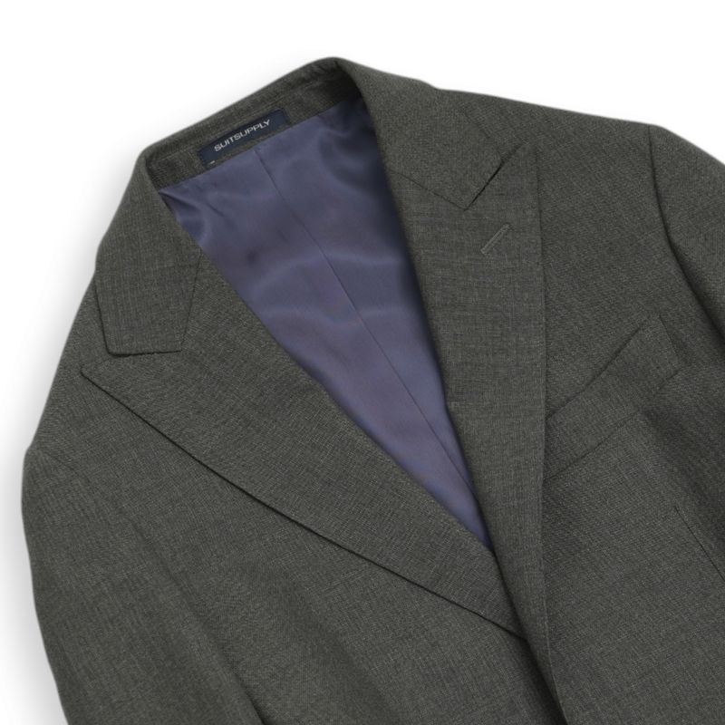 Green 3-Piece Wool Suit, Double Breasted Waistcoat