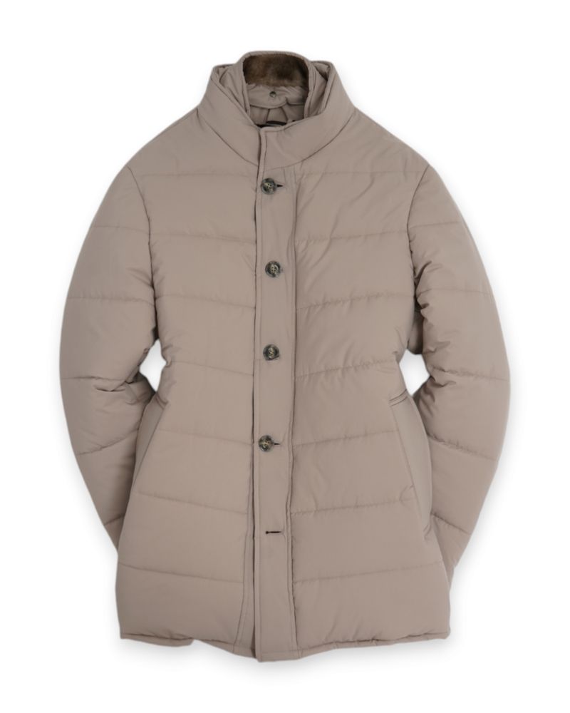Sand Castorino Fur Down Jacket