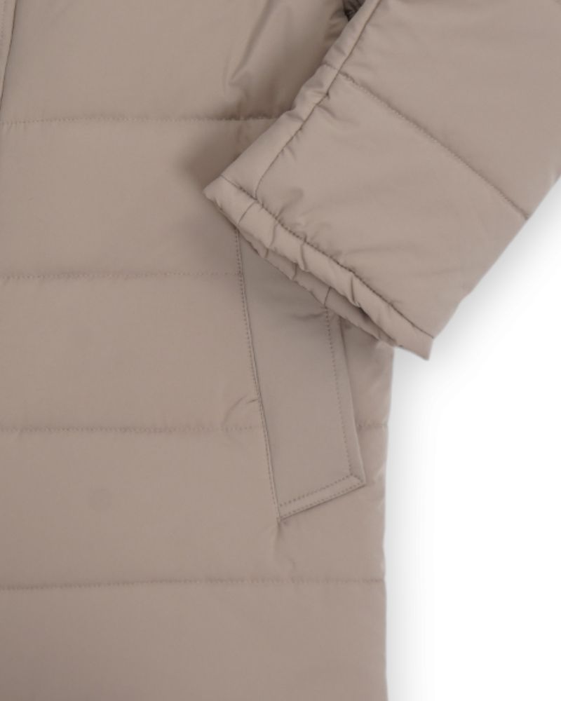 Sand Castorino Fur Down Jacket