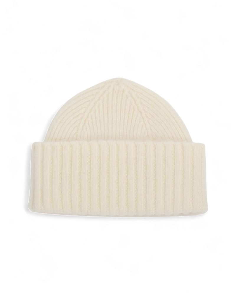 Ivory Shaggy Wool Beanie